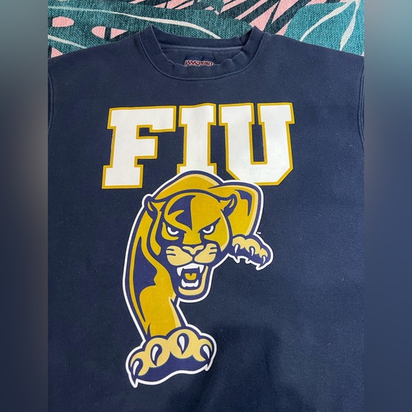 Vintage Jansport FIU Florida International University Panthers Big Logo Crewneck - Picture 2 of 10